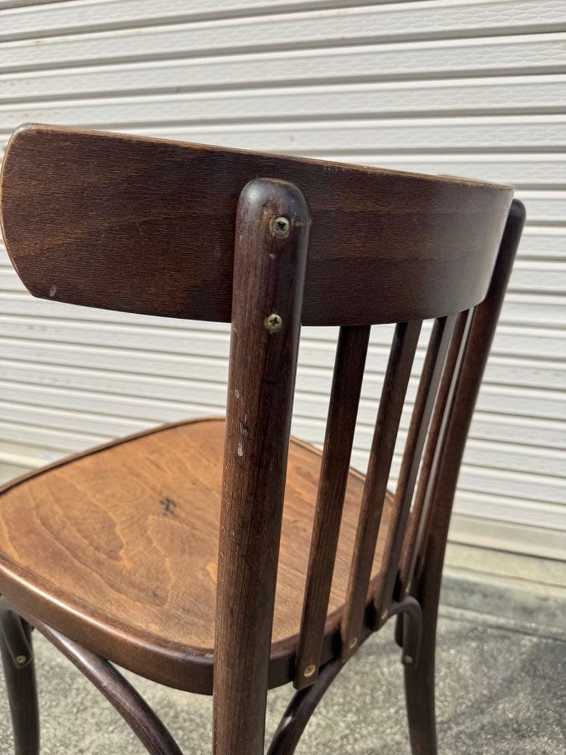 2脚セット チェア TON 曲木 ベントウッド ダークウォールナット - メルカリ