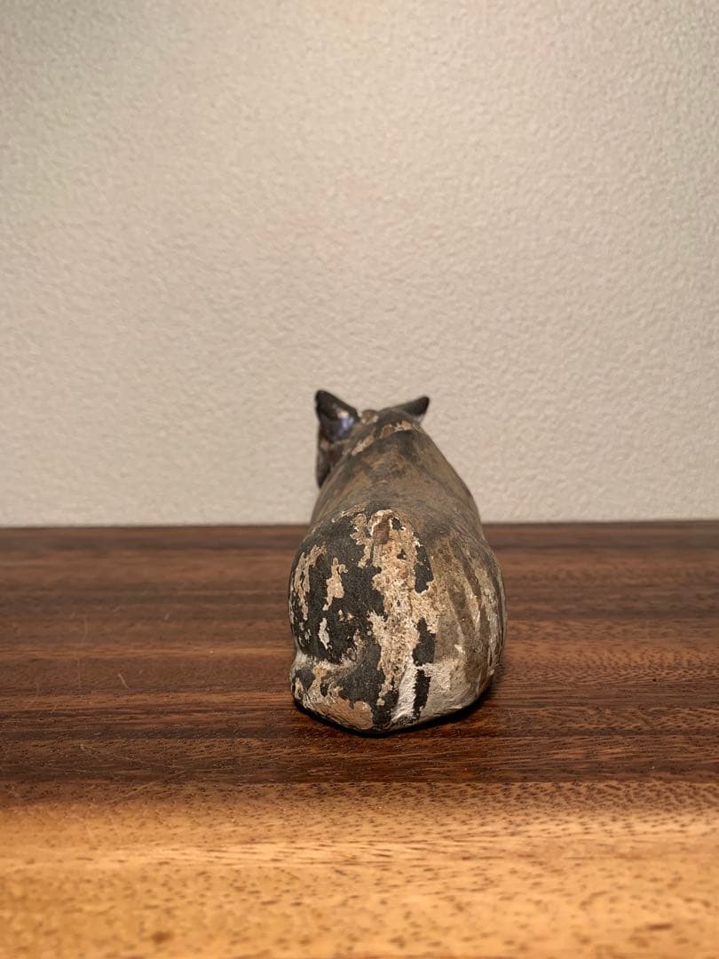 寝牛 土人形 郷土人形 古道具 アンティーク 縁起物 骨董 - メルカリ