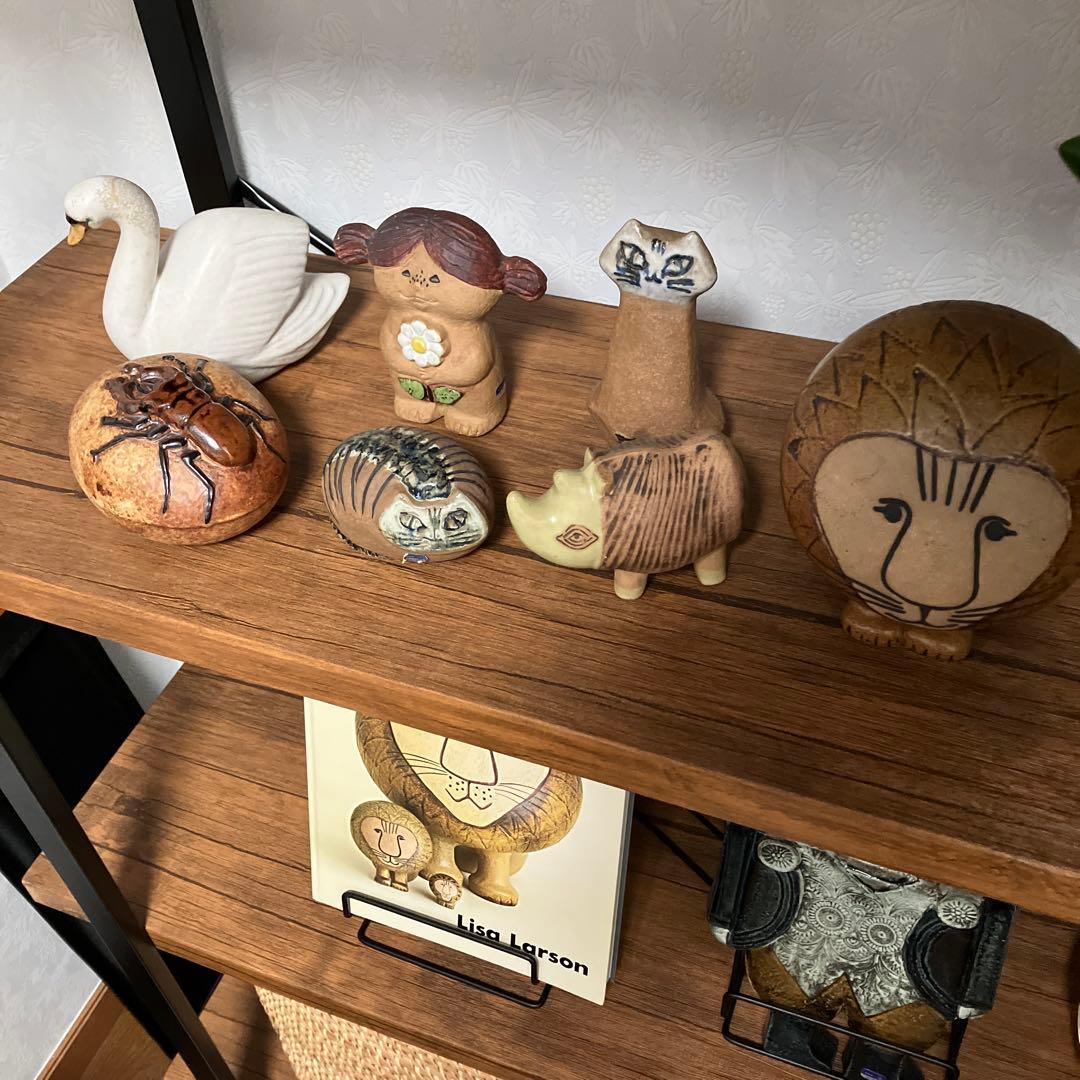 リサラーソン クワガタ　ヴィンテージ　置物　グスタフスベリ Jie scope