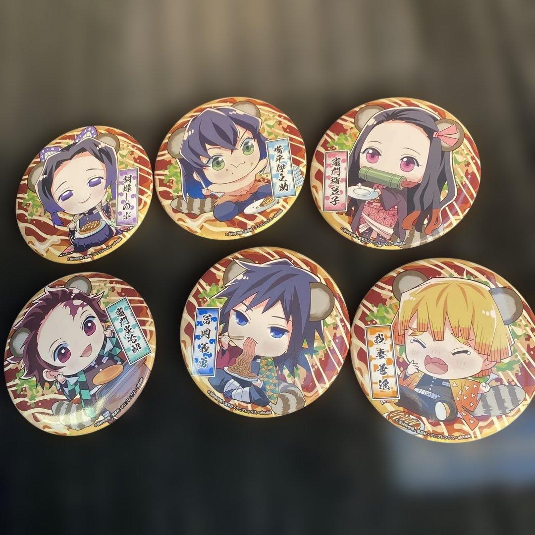 冨岡義勇 鬼滅の刃 道頓堀コラボビッグ缶バッチコンプリート6種類