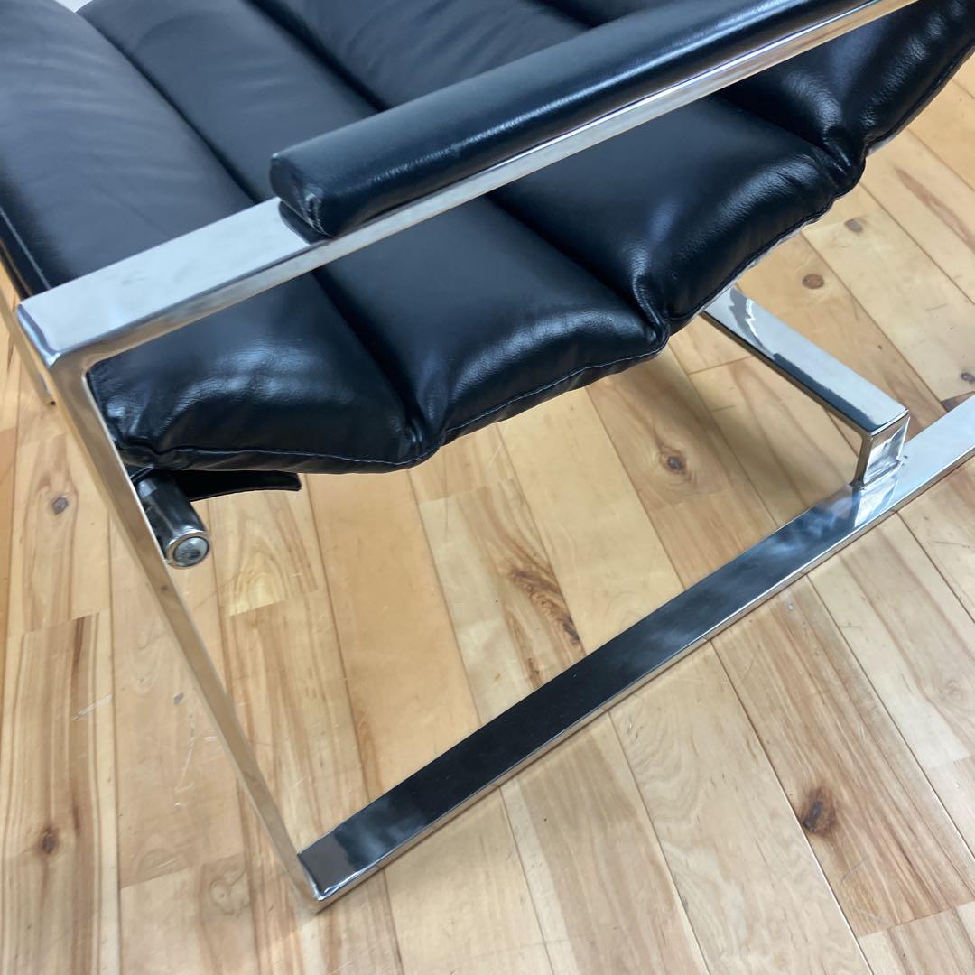廃盤　美品　ARMONIA MODENA ラウンジチェア　高級レザー　モデナ