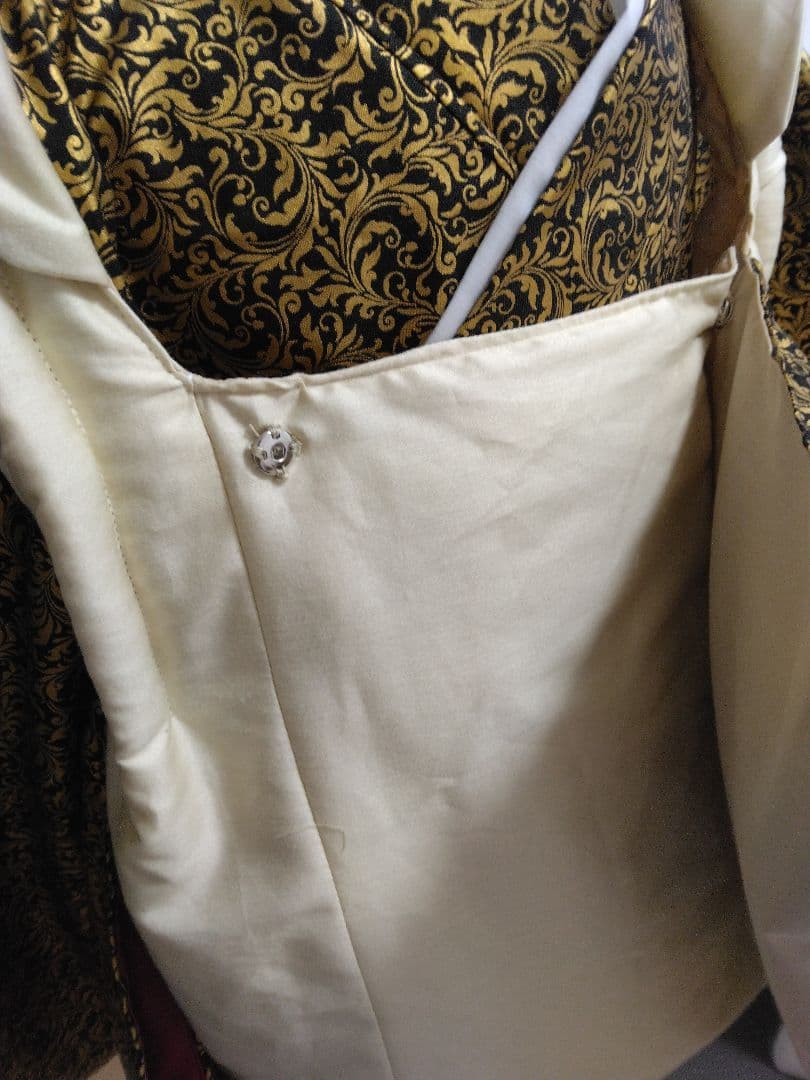 3歳着物くろ＆ゴールド