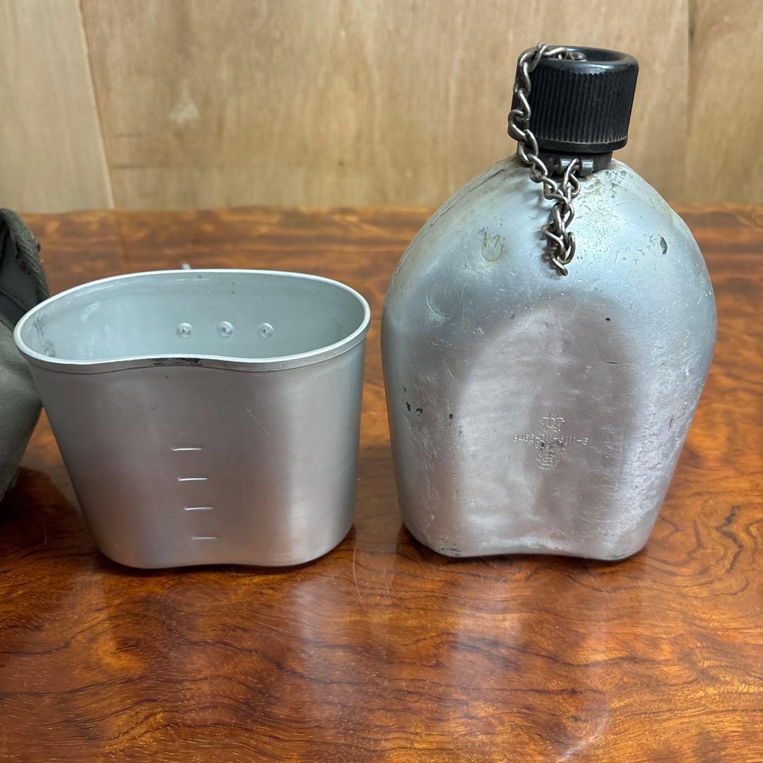 オリーブドラブ 水筒 カップ付き　0205o229