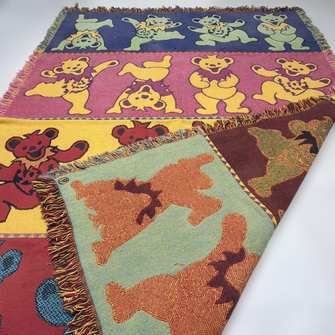 グレイトフル・デッド ダンシングベアー マルチカバー ラグ 177x121