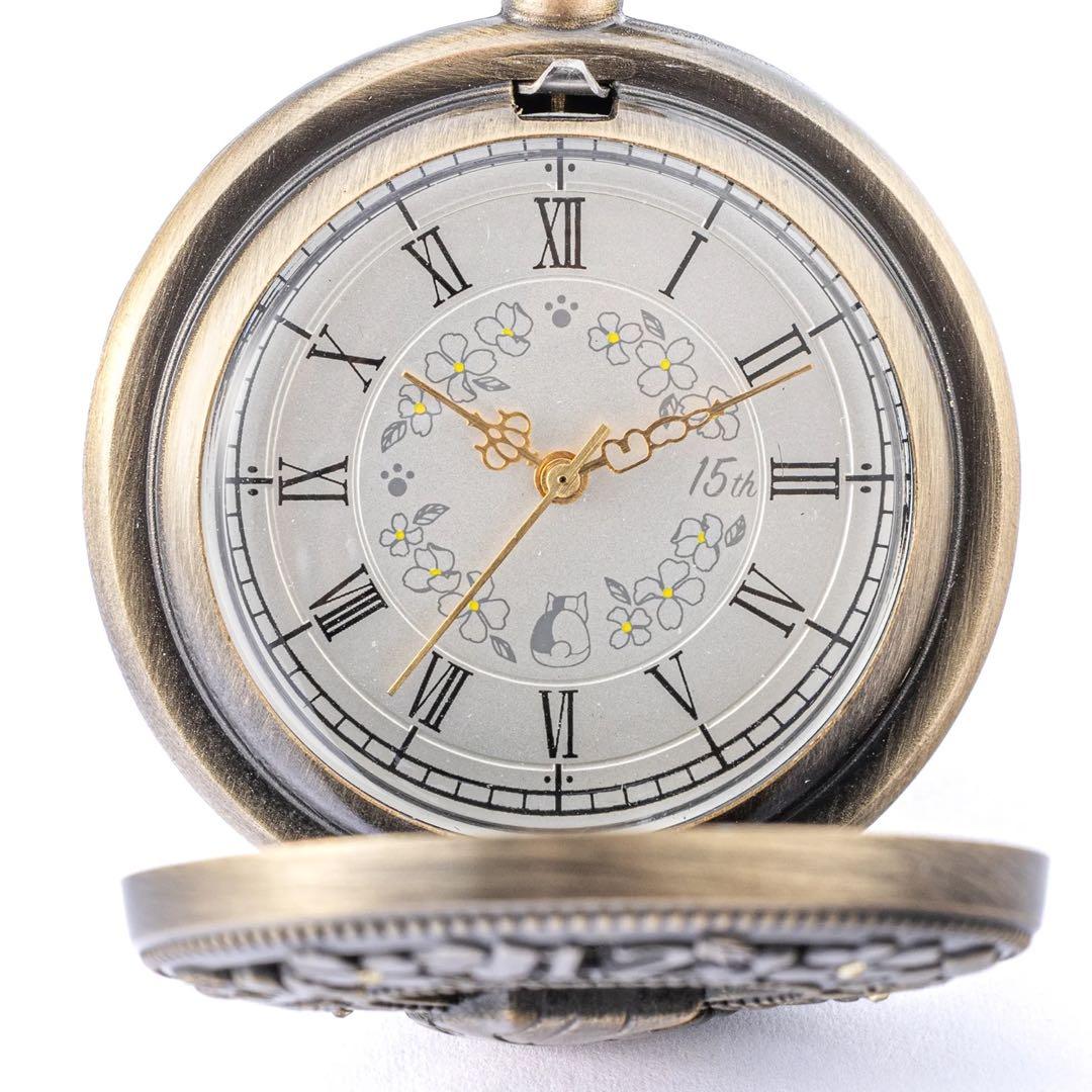 夏目友人帳　懐中時計　ニャンコ先生　15周年記念モデル