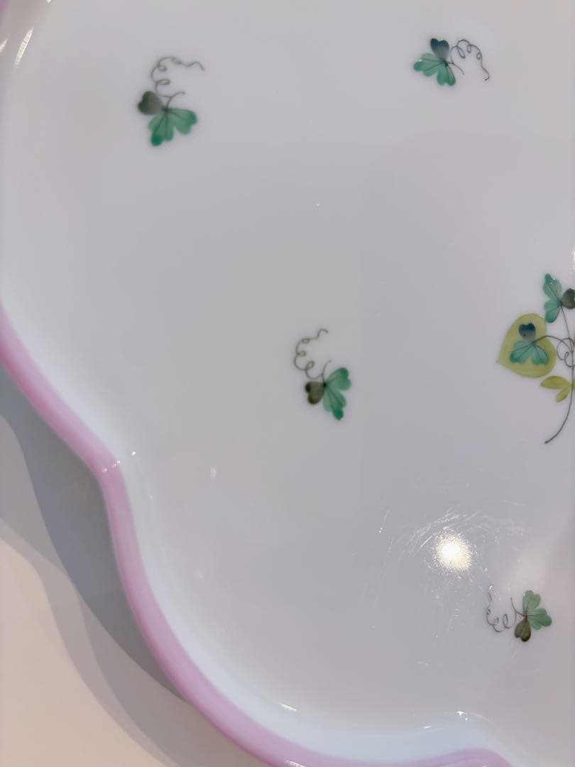 ♡奈桜♡さま御専用　ヘレンド　ウイーンの薔薇ピンク　 スカラッププレート25㎝