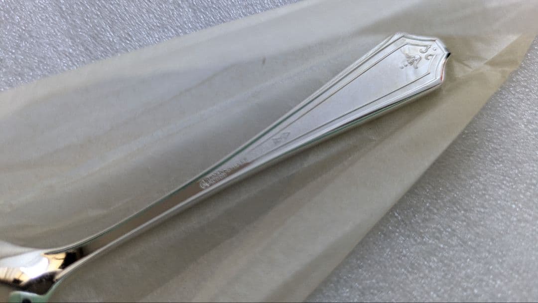 ラッキーウッド　銀製スプーン2本セット　シルバー950