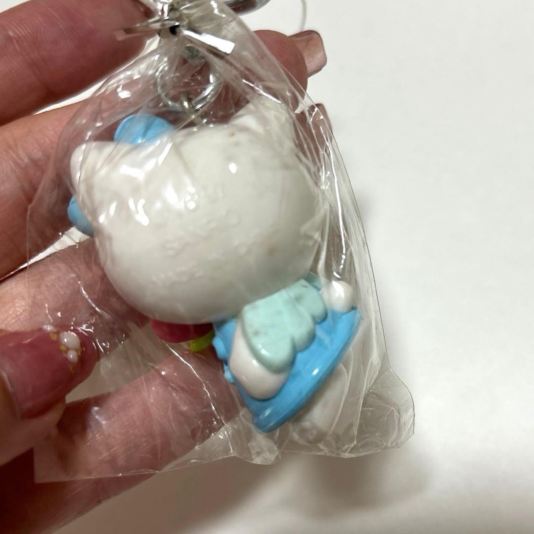 1998年製 エンジェルキティ キーホルダー レトロ 水色 ハローキティ
