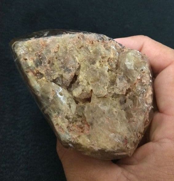 【虹】タイチンルチル《原石》専用台座付き　金運　仕事運　置物