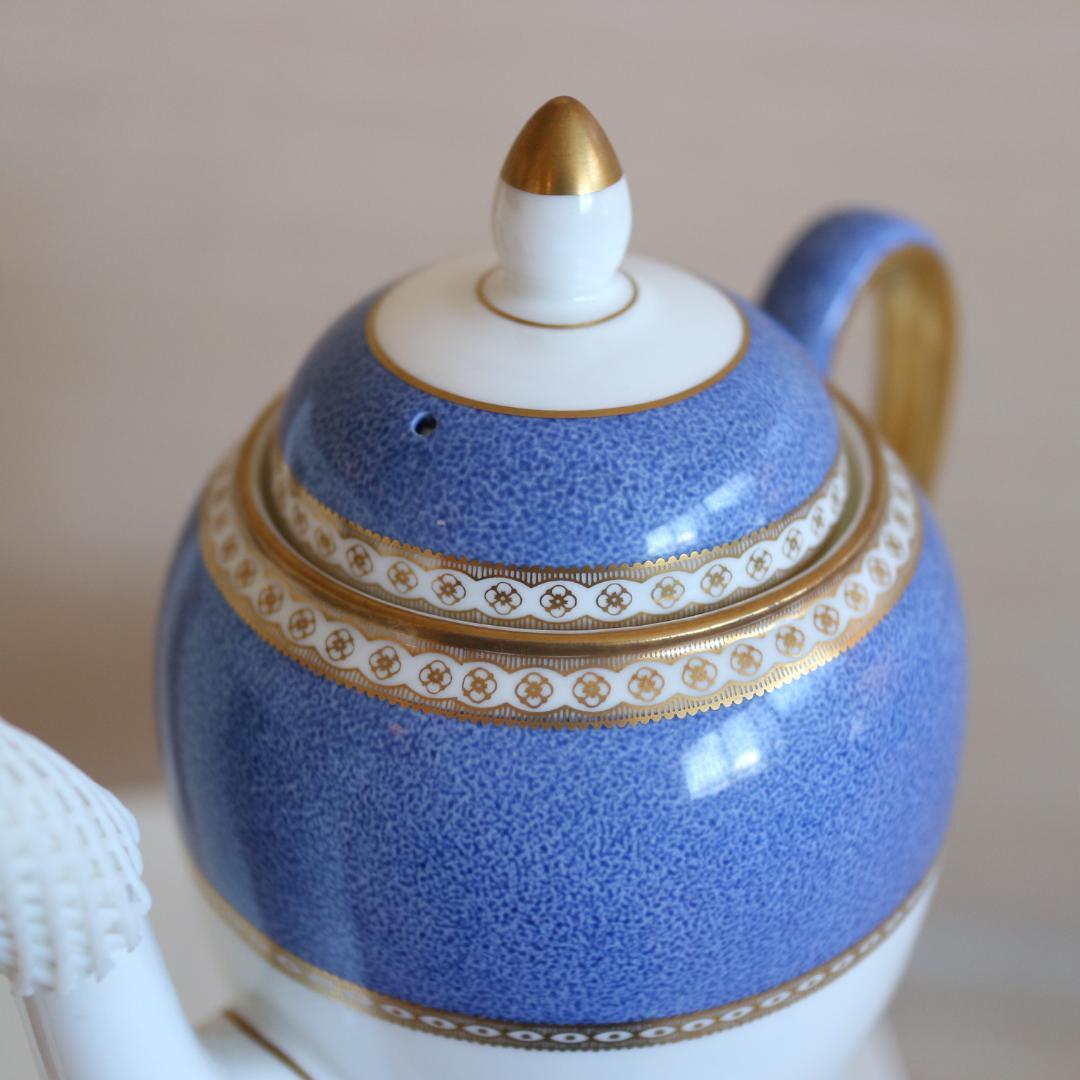 新品希少黒壺刻印ウェッジウッドユーランダーパウダーポット