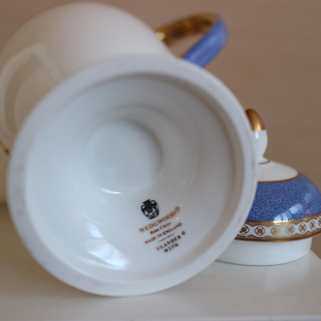 新品希少黒壺刻印ウェッジウッドユーランダーパウダーポット