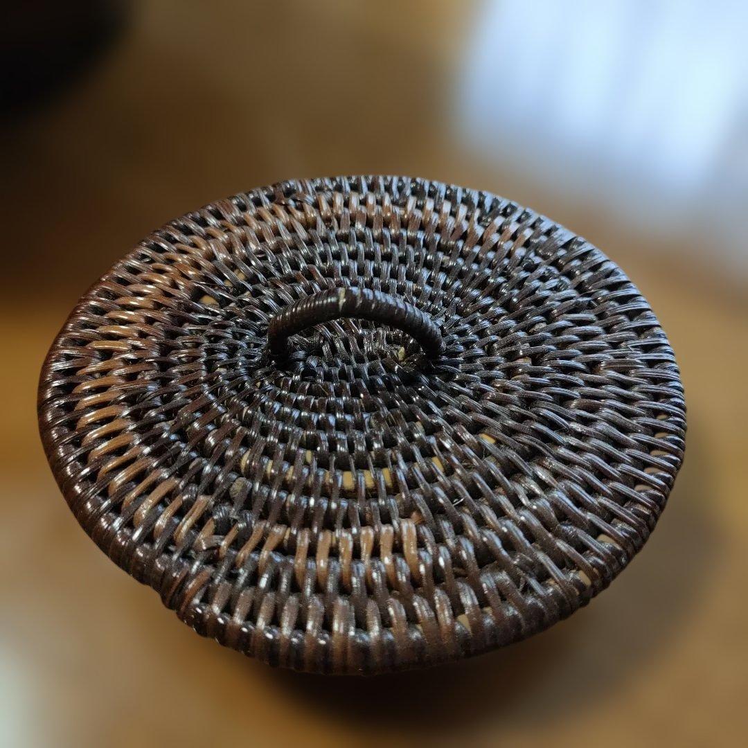 ブカバスケット パプアニューギニア 手編み かごバック 壷 置物