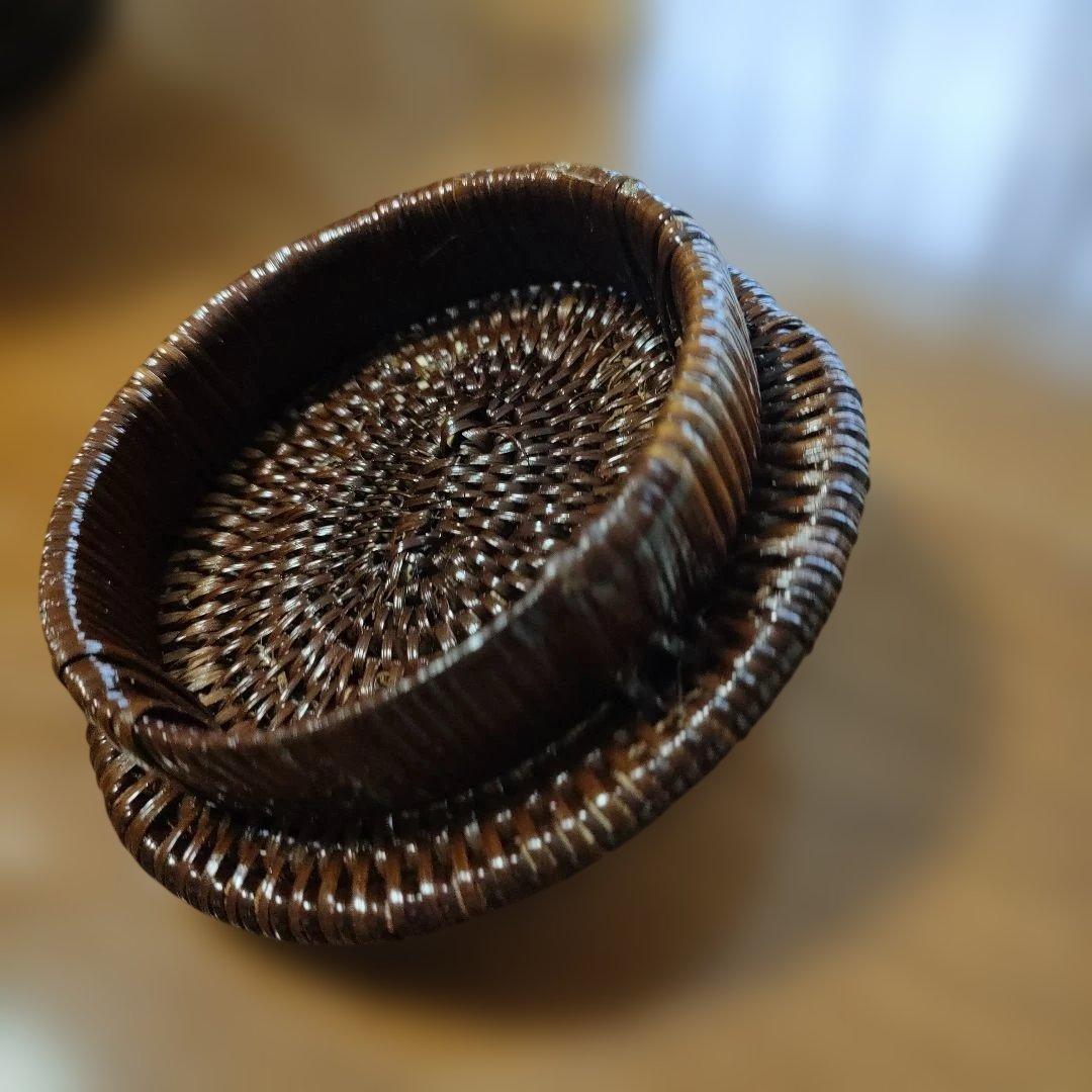 ブカバスケット パプアニューギニア 手編み かごバック 壷 置物