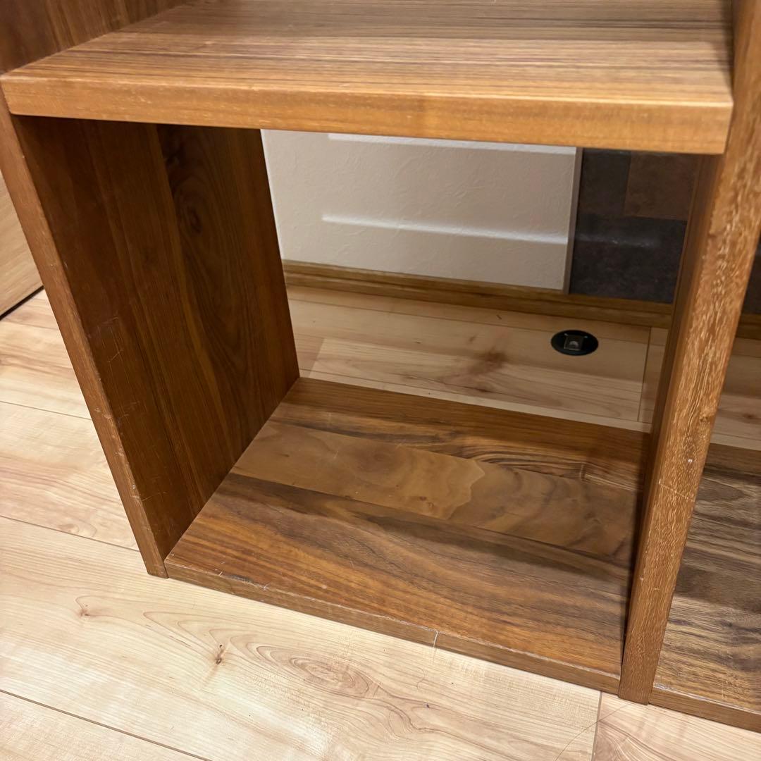 《送料込》無印良品　スタッキングシェルフ　ウォールナット材　チェスト　3段×2列