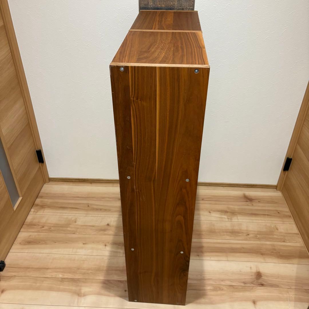 《送料込》無印良品　スタッキングシェルフ　ウォールナット材　チェスト　3段×2列