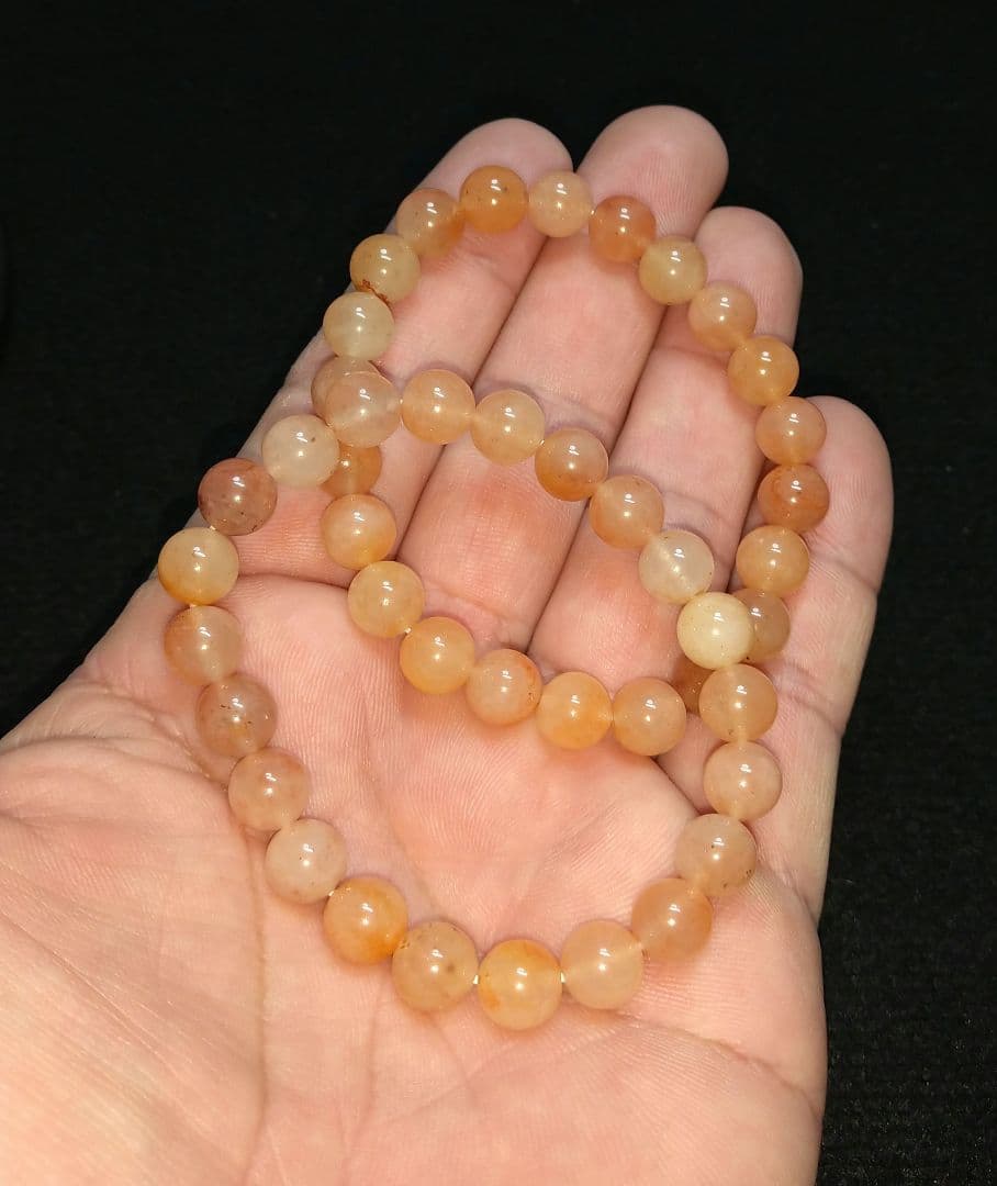 【ヒマラヤ産】レッドアゼツライト《２本セット》ブレスレット　希少　美品