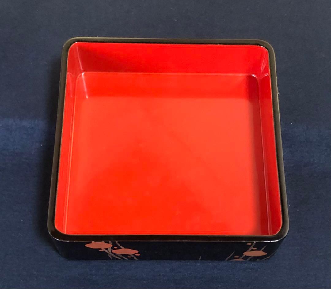 メ*7様 割引❗️《レ》輪島塗 たばね梅蒔絵 四段重 替蓋付 共箱　251201