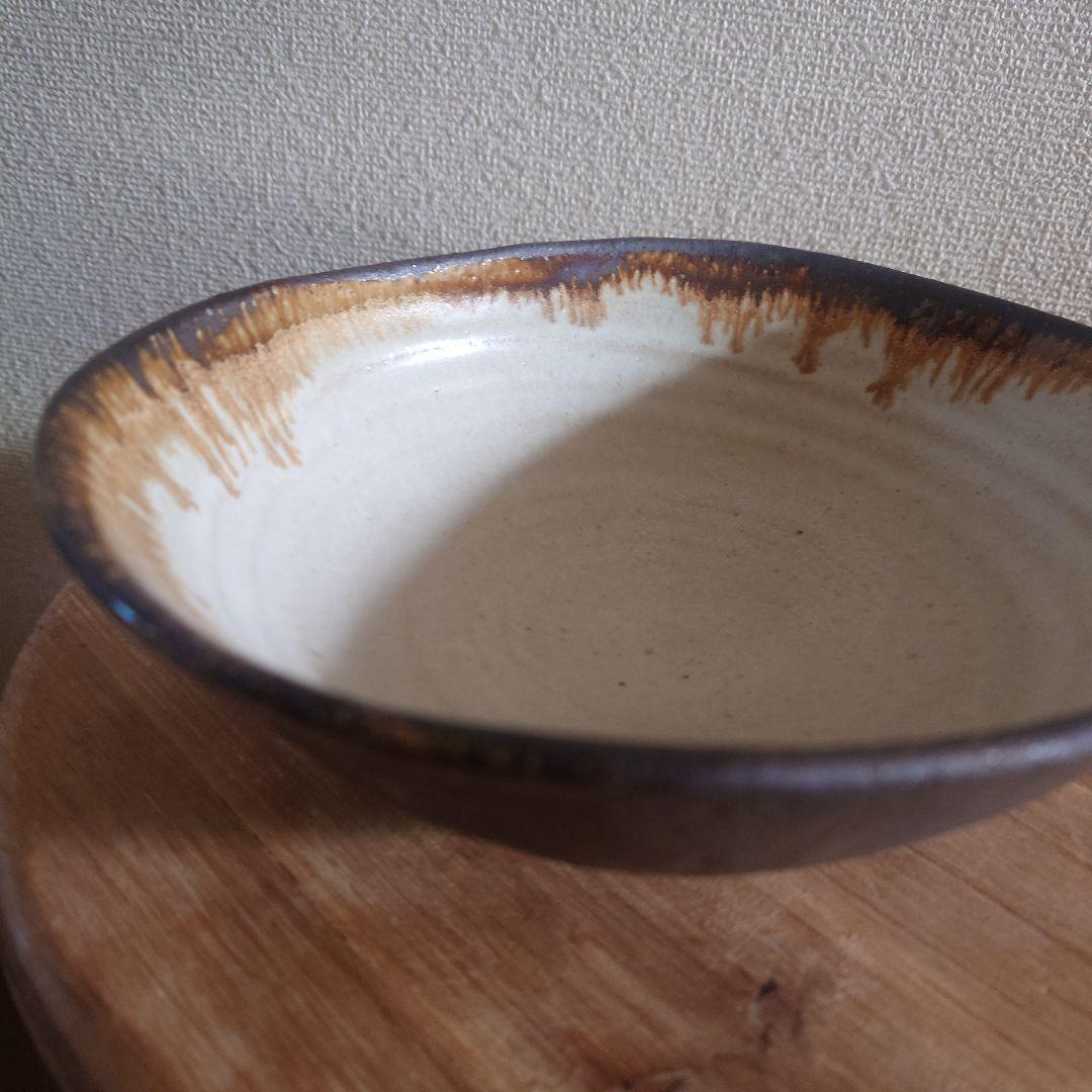 藤原純 楕円形 大皿 2枚セット