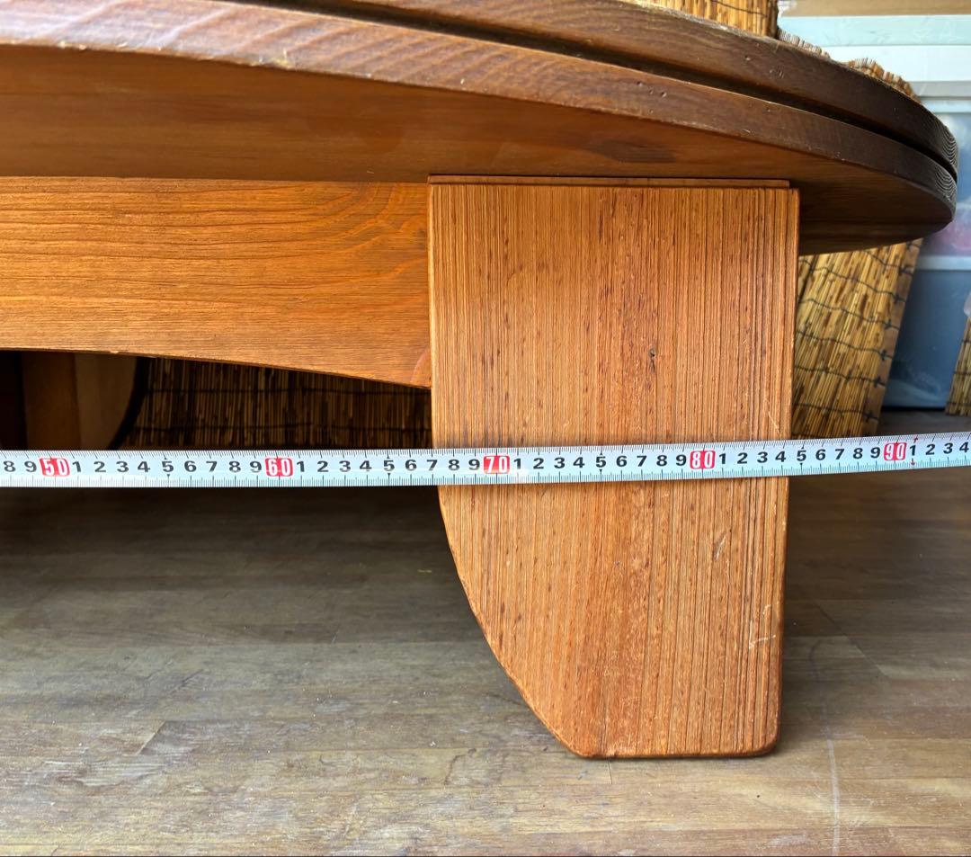 木製円形テーブル・直径125cm