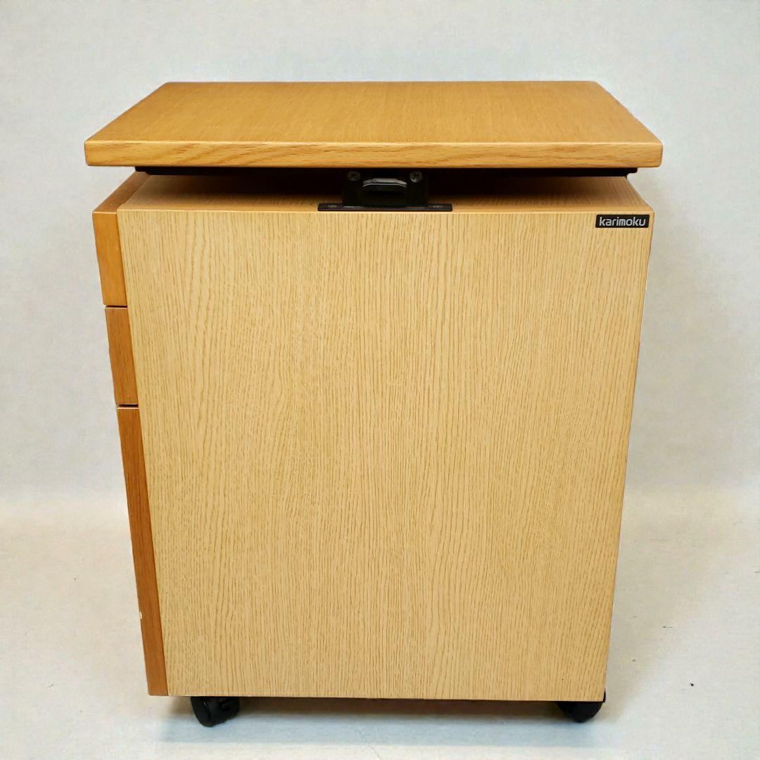 karimoku カリモク SS0446 デスクワゴン 天板昇降 学習