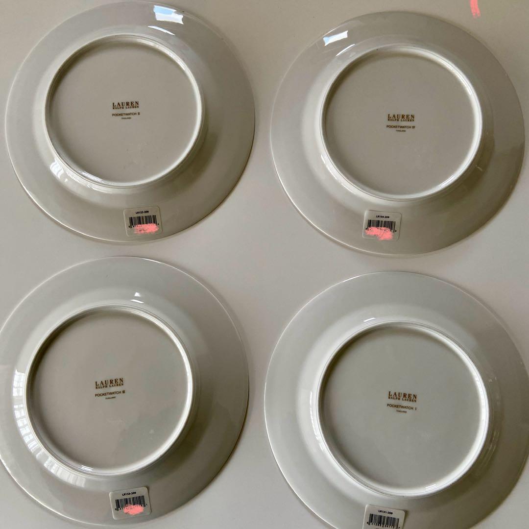 【新品】ウェッジウッド・ラルフローレン★ポケットウォッチ★ お皿　4枚セット