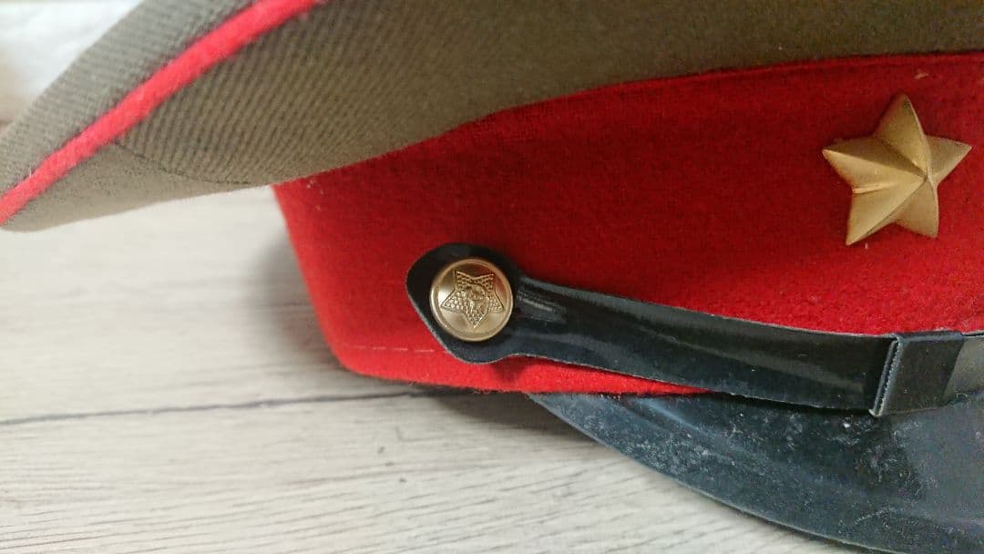 レア 稀少 当時物 ソ連軍 将校用 制帽 軍帽 赤帯