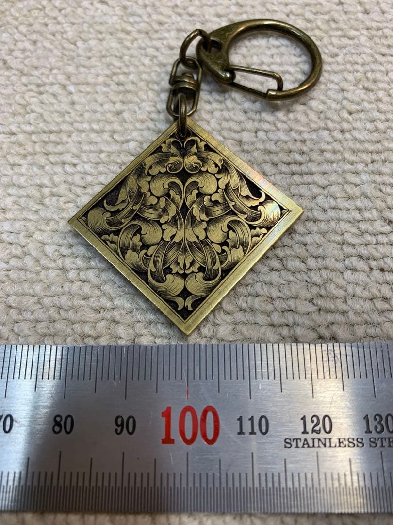 彫金　エングレービング　キーホルダー　ペンダント