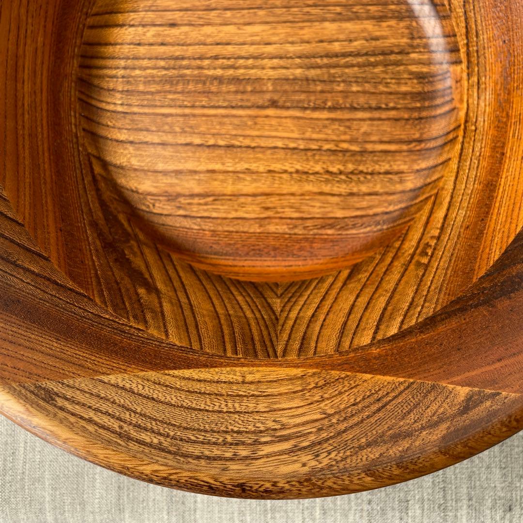 木製　寄木細工　サラダボウル　小田原　銘木　大型　フルーツボウル　盛り籠