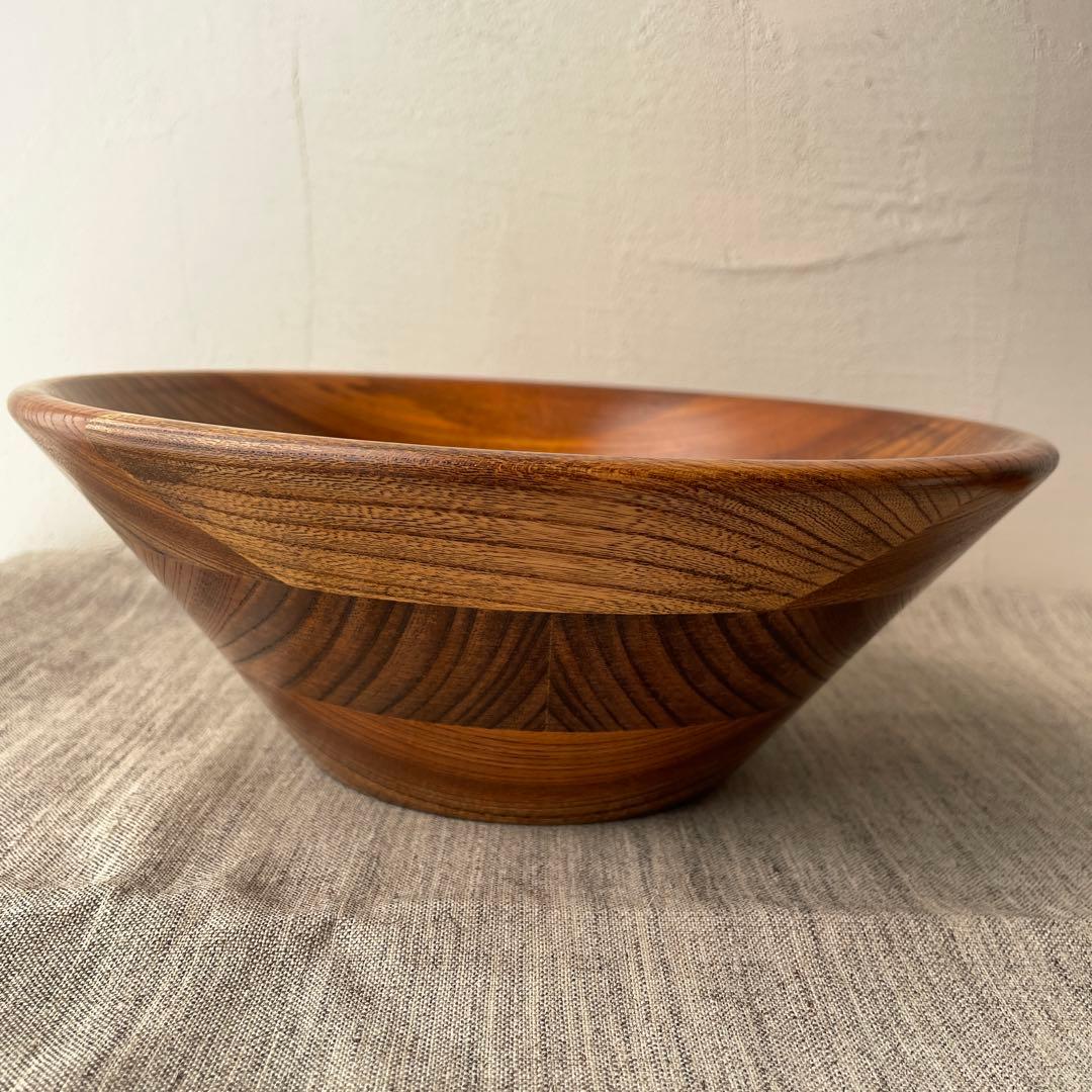 木製　寄木細工　サラダボウル　小田原　銘木　大型　フルーツボウル　盛り籠