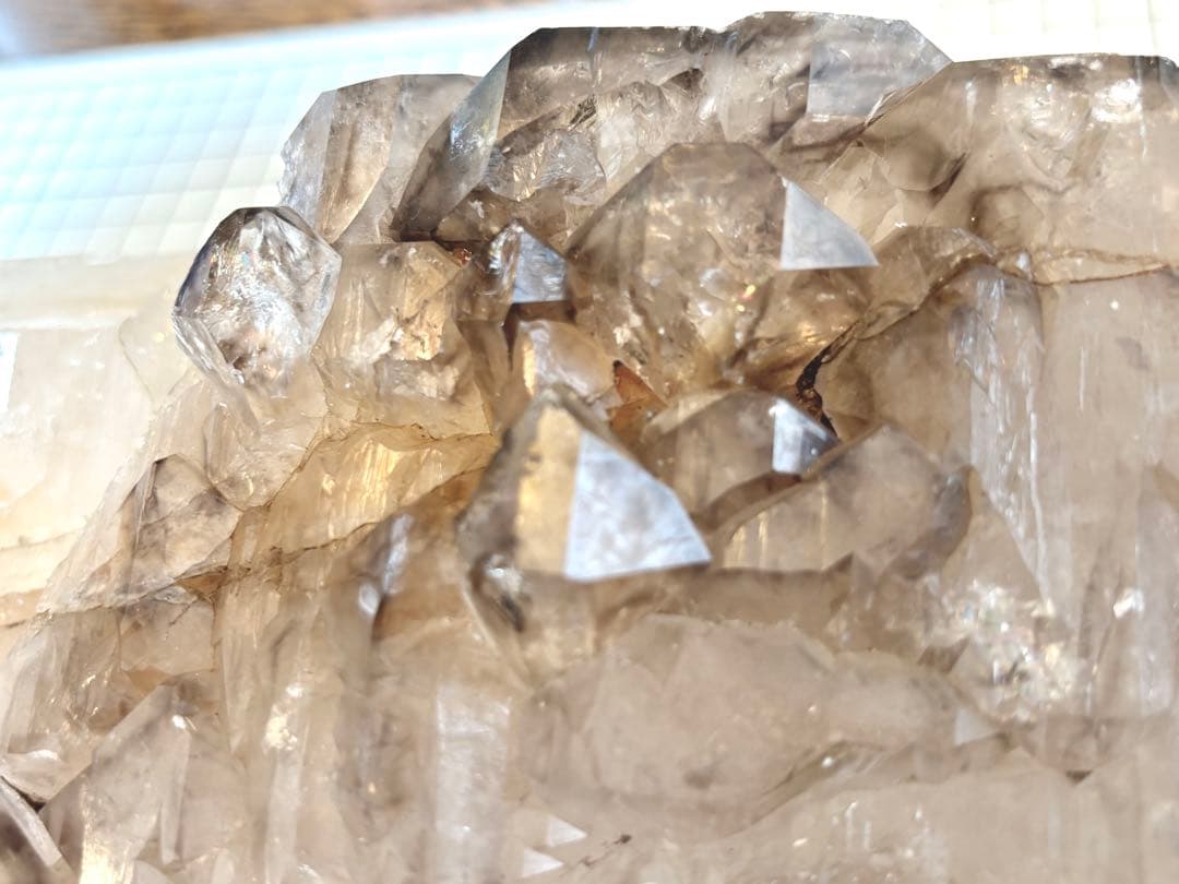 エレスチャル　水晶クラスター　5.5kg アリゲータークォーツ　ジャカレー水晶