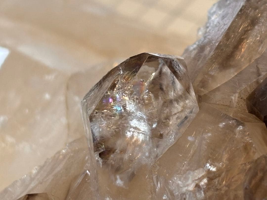 エレスチャル　水晶クラスター　5.5kg アリゲータークォーツ　ジャカレー水晶