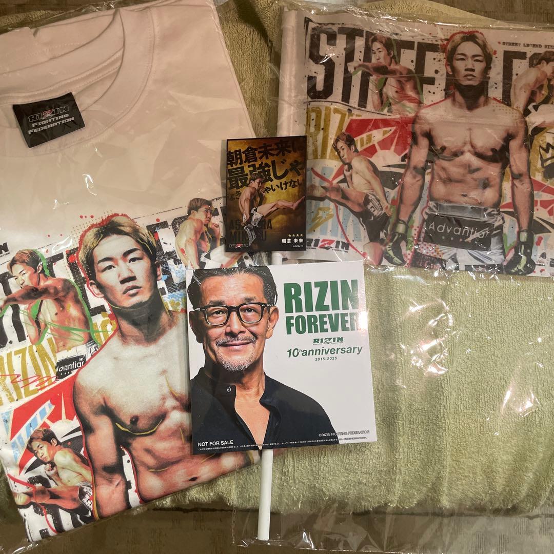 RIZIN 強者祭り2025 朝倉未来 応援席 特典Tシャツセット - メルカリ