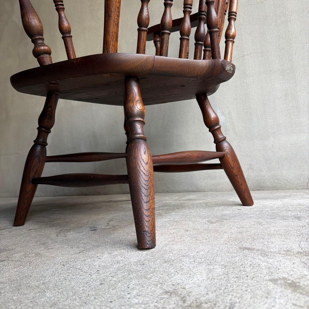 飛騨家具　キツツキ　オールドヴィンテージ　ウィンザーアームチェア　ロースタイル