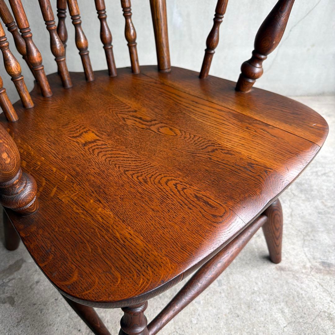 飛騨家具　キツツキ　オールドヴィンテージ　ウィンザーアームチェア　ロースタイル