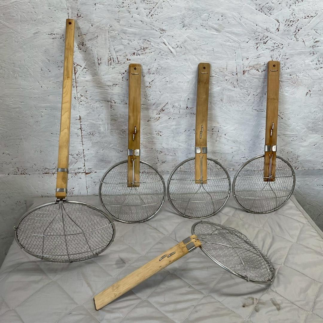 【EBM】 テボ そば揚げ 調理器具 キッチン道具 調理用 5本 A0479