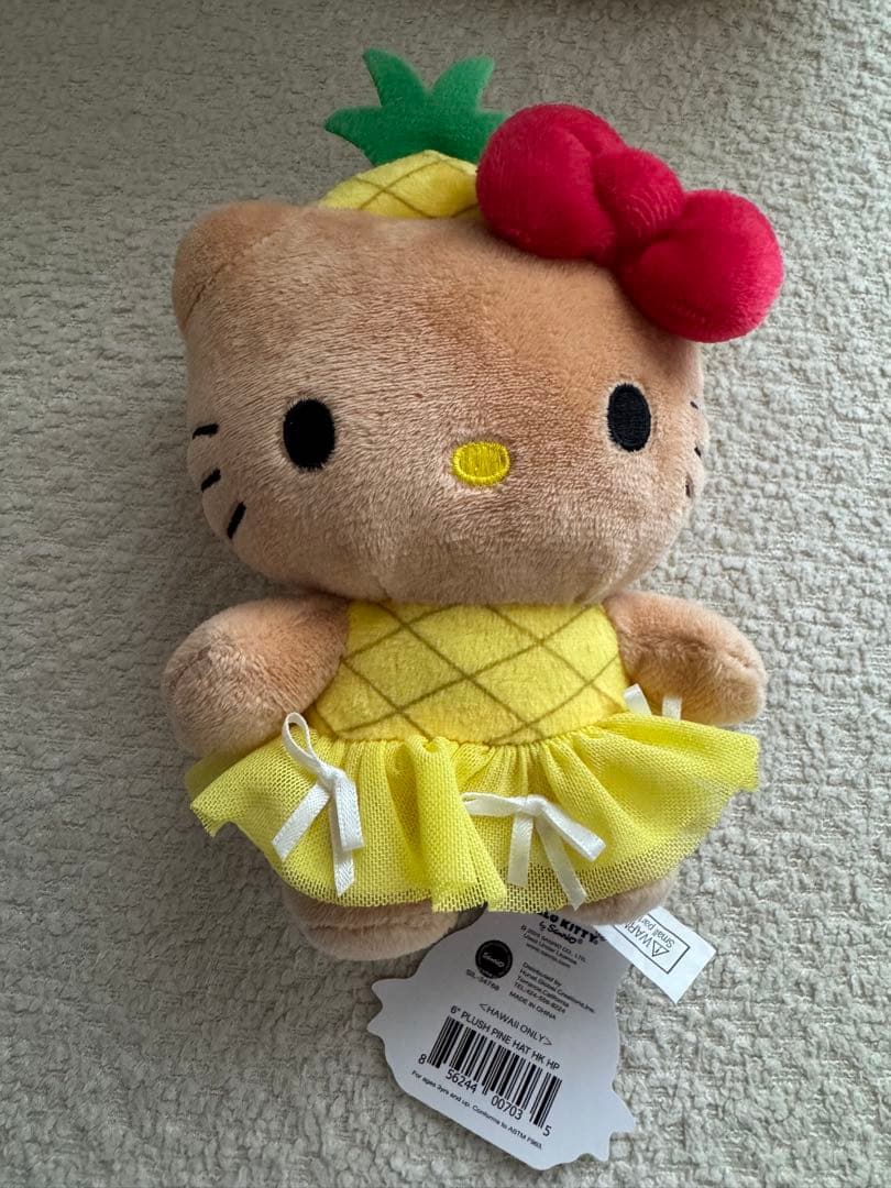 ハワイ限定 日焼けキティ ドールプランテーショ パイナップル ぬいぐるみ