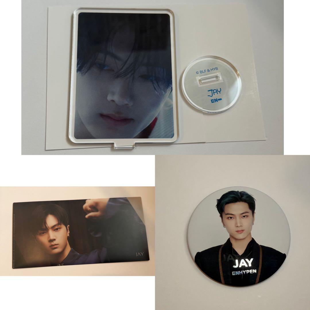 ENHYPEN ジェイ アクリルスタンド・缶バッジ・ファイル - メルカリ