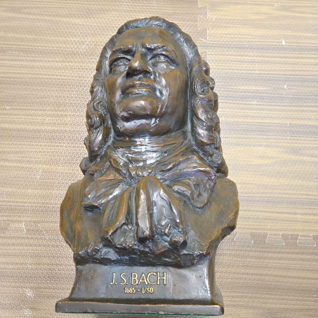 J.S.バッハ ブロンズバスト像　バッハ像（プロンズ風樹脂製）