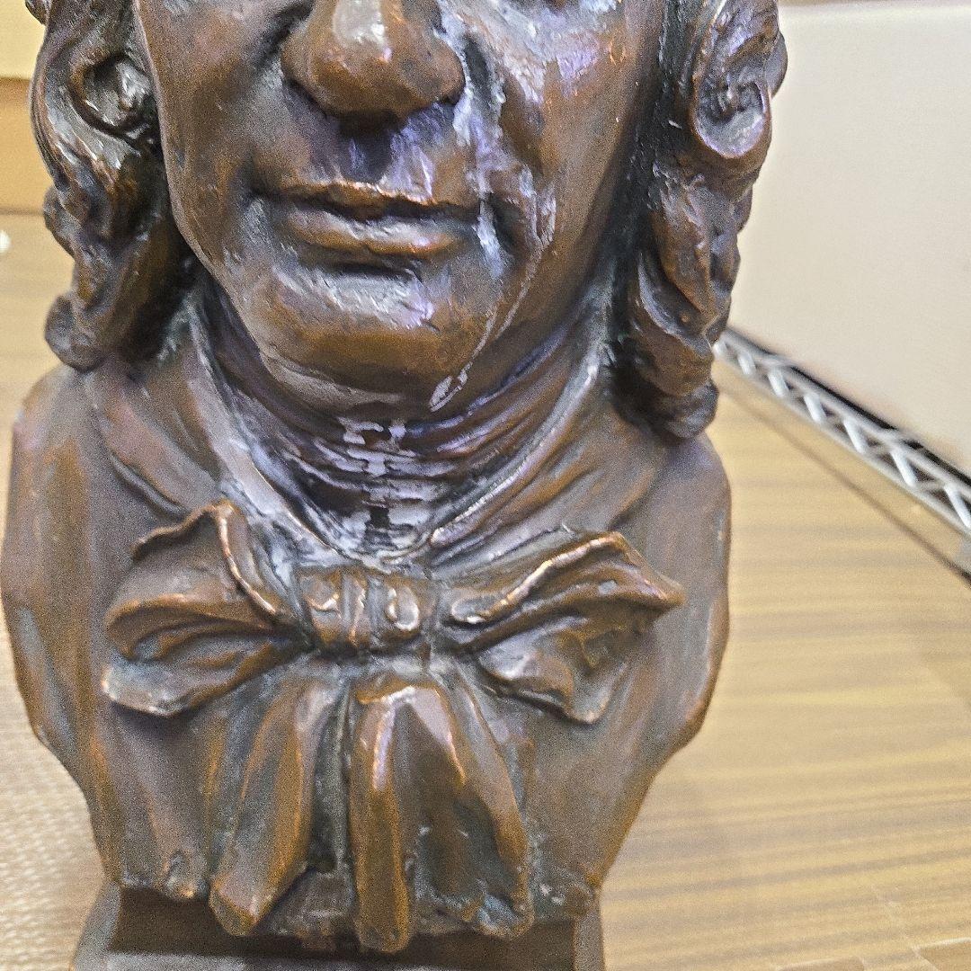 J.S.バッハ ブロンズバスト像　バッハ像（プロンズ風樹脂製）