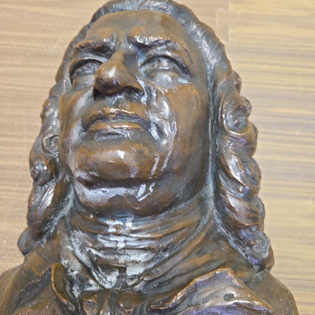 J.S.バッハ ブロンズバスト像　バッハ像（プロンズ風樹脂製）