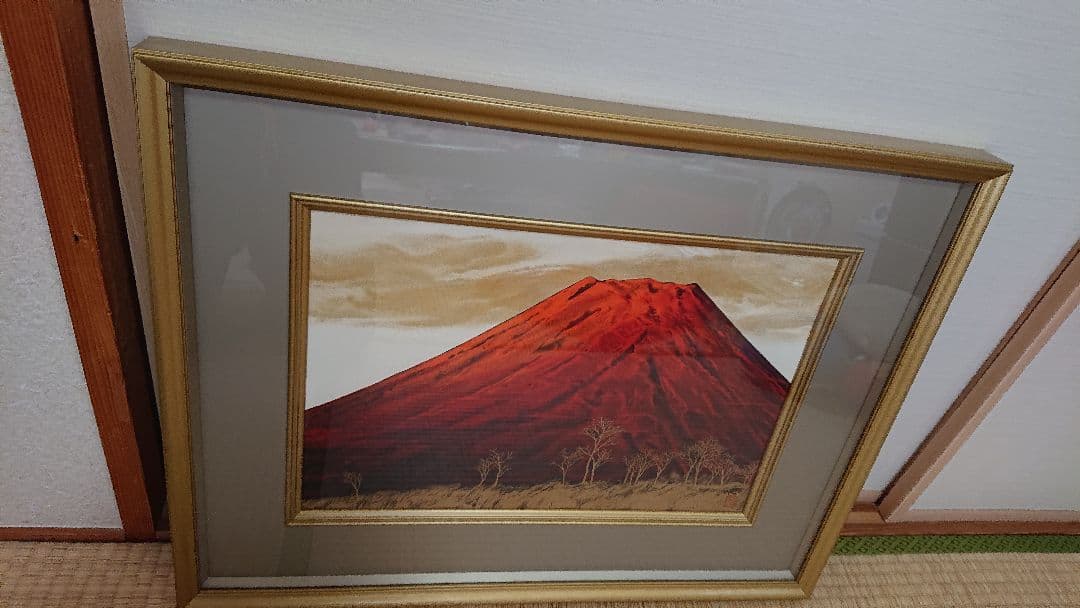 横山操　絵画　紅富士