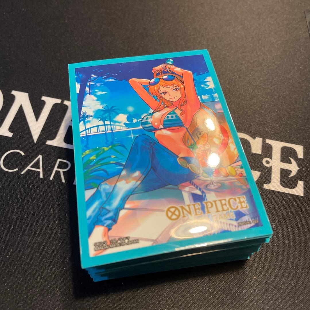 ワンピースカード 青黄ナミデッキ 公式スリーブ50枚付き - メルカリ