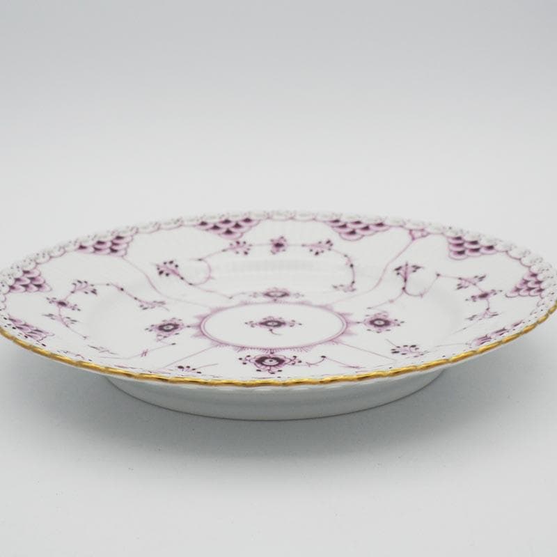 ロイヤルコペンハーゲン バーガンディ フルレース プレート 17.5cm #2