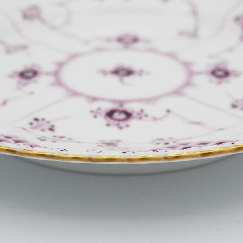 ロイヤルコペンハーゲン バーガンディ フルレース プレート 17.5cm #2