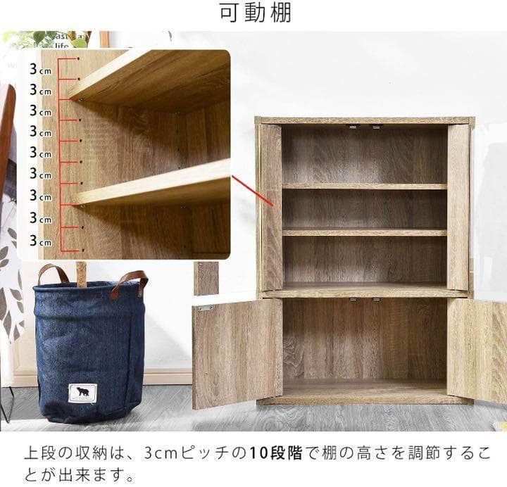 食器棚としてはもちろん本棚やコレクションラックとしても大活躍♪❤モダンレトロ