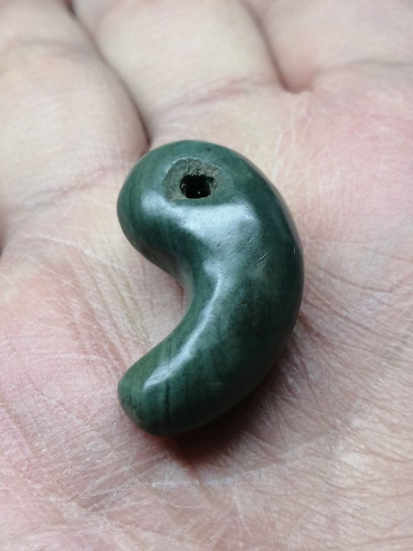 ☆超貴重 古墳期『出雲石勾玉』出土品。本物。本物の古代勾玉です