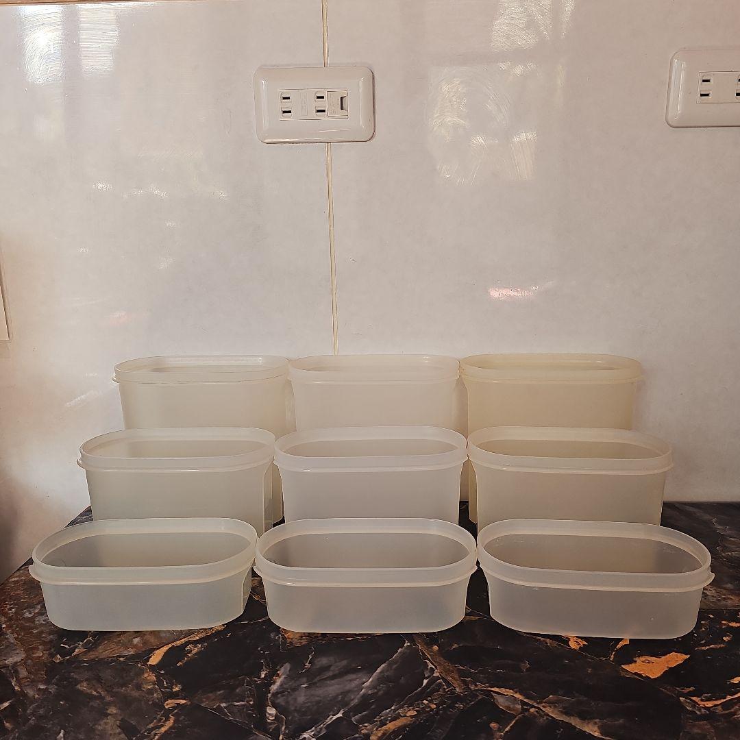 タッパーウェアMM楕円9個組 - メルカリ