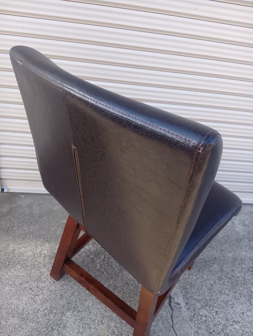 ヴィンテージ MORISHIGE PUレザー アンティーク回転チェア②