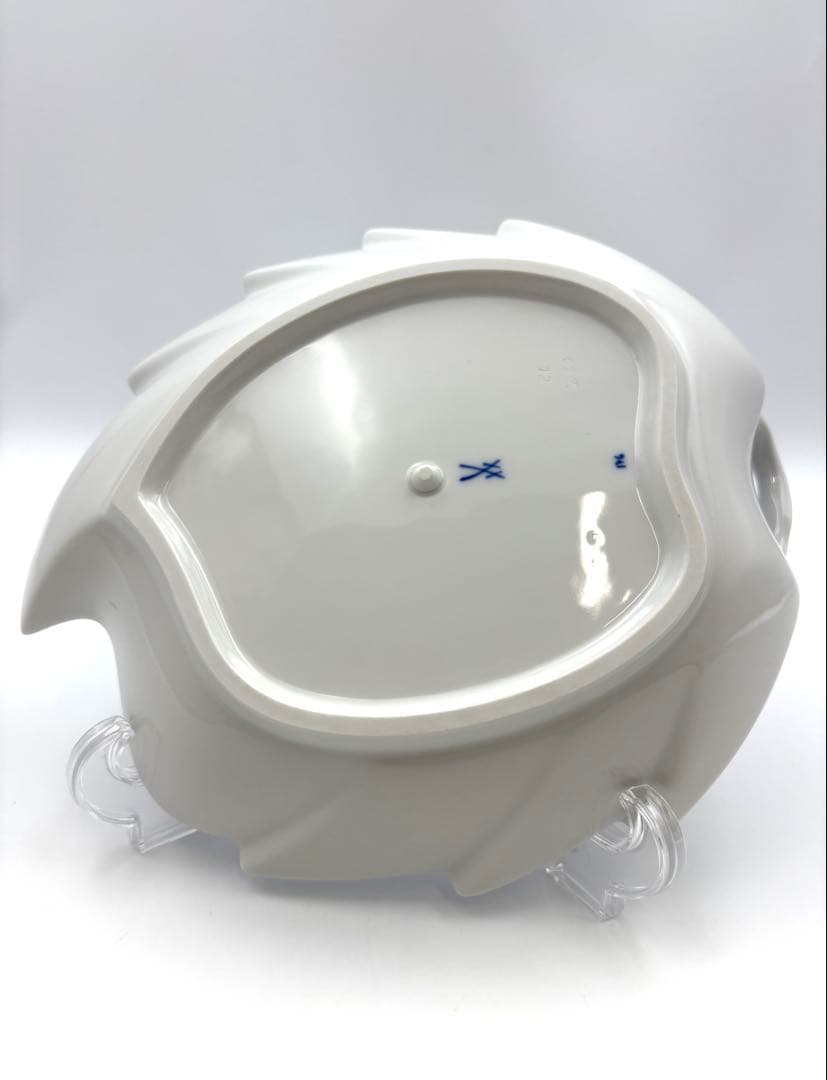 未使用保管品 MEISSEN マイセン ブルーオニオン 20cmリーフディッシュ