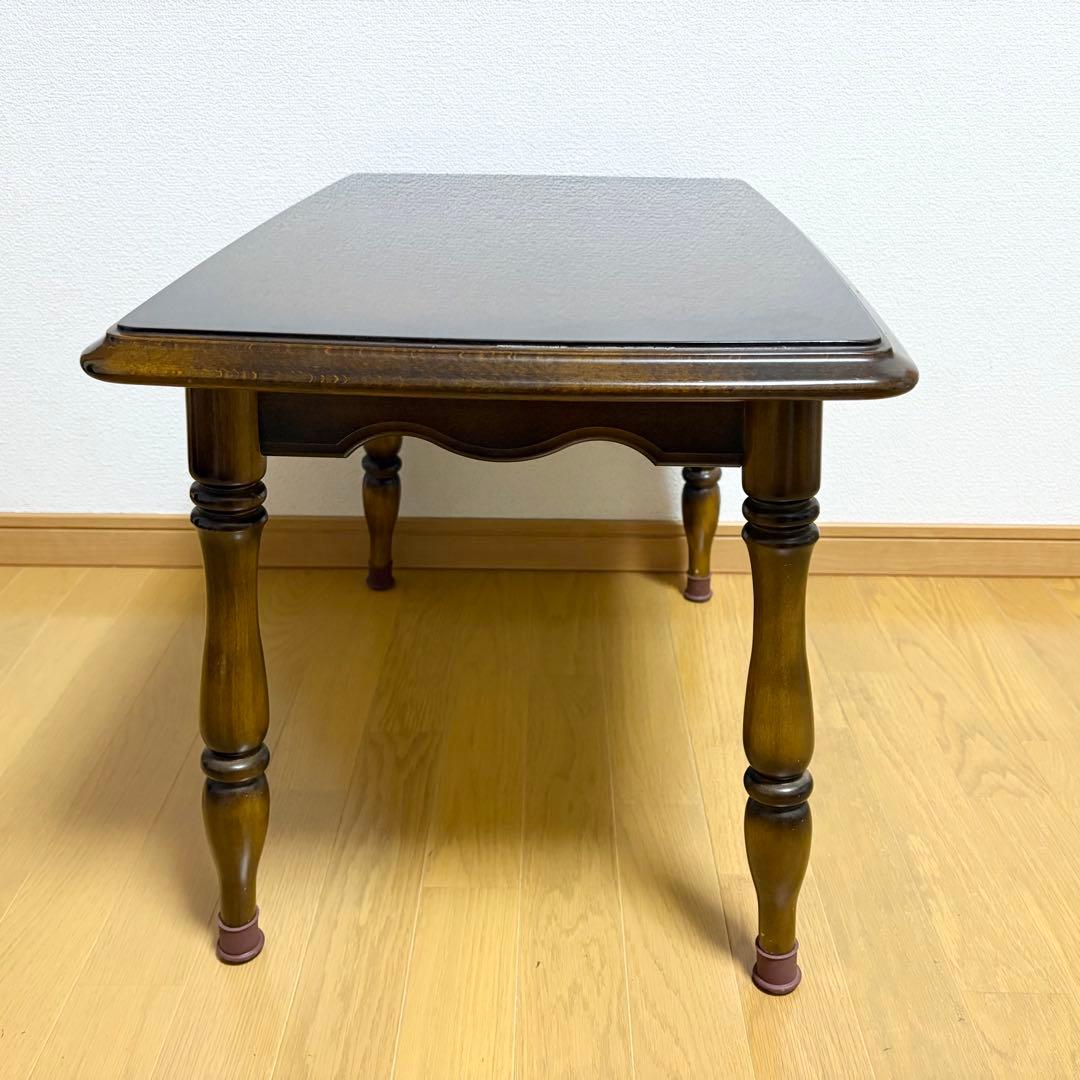 【オールドカリモク】コロニアル　サイドテーブル　リビングテーブル　昭和レトロ